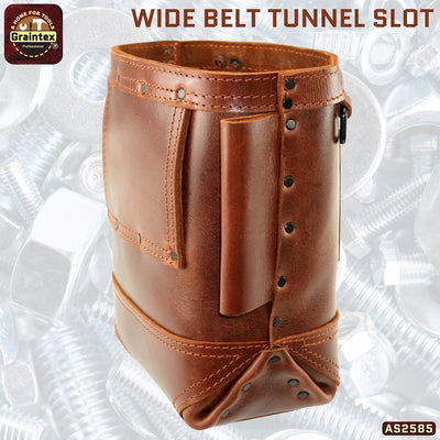 AS2585 :: Nut and Bolt Bag Ambassador Series Chestnut Brown Color Top Grain Leather