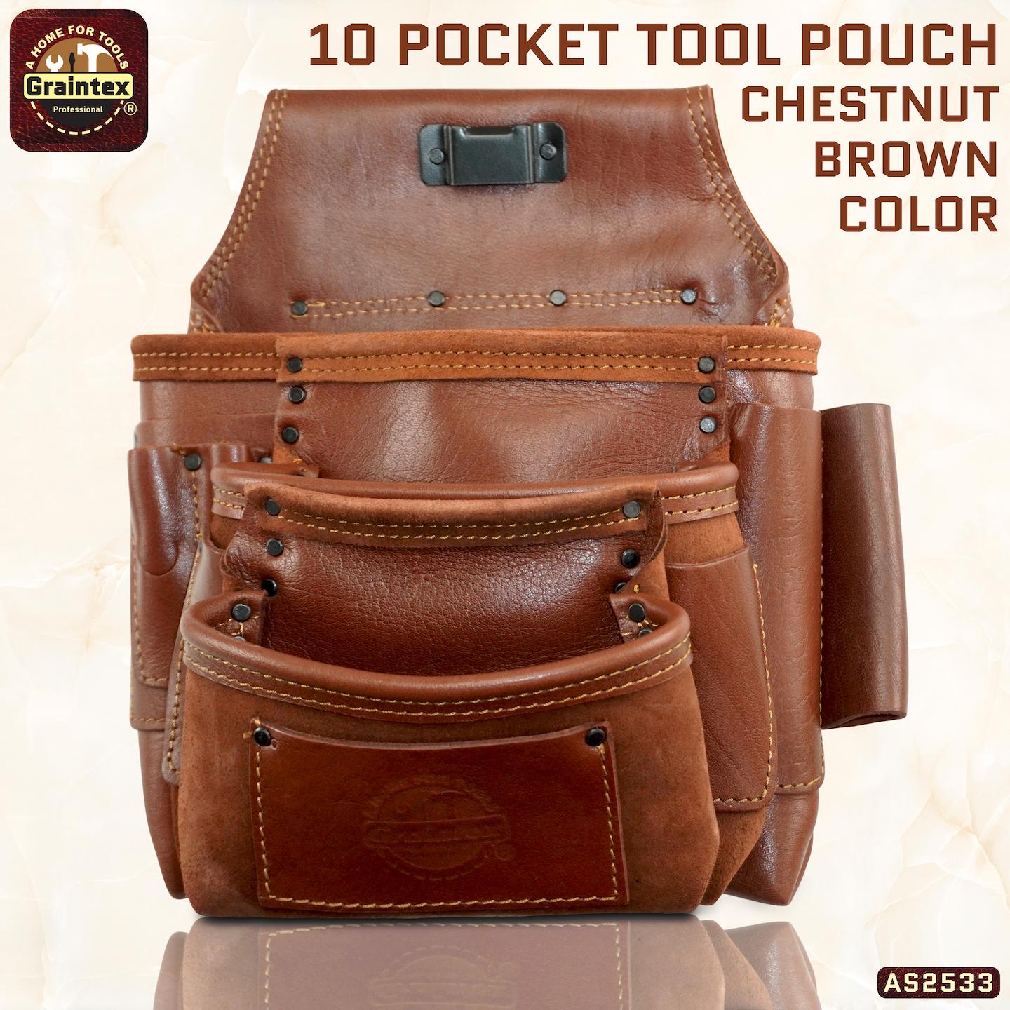 AS2533 :: 10 Pocket Framer's Tool Pouch Ambassador Series