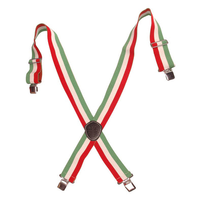 ES1485 :: Green White Red Color Suspender