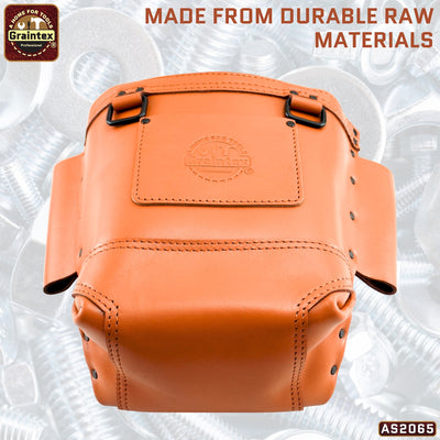 AS2065 :: Nut and Bolt Bag Ambassador Series Cognac Tan Color Top Grain Leather