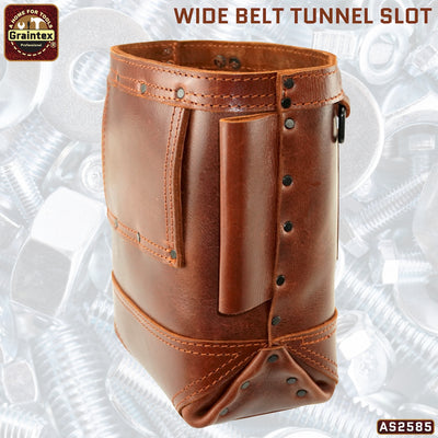AS2585 :: Nut and Bolt Bag Ambassador Series Chestnut Brown Color Top Grain Leather