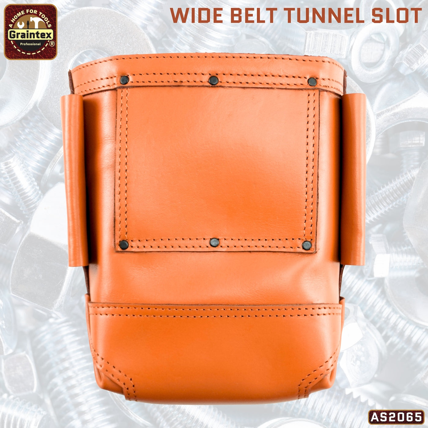 AS2065 :: Nut and Bolt Bag Ambassador Series Cognac Tan Color Top Grain Leather