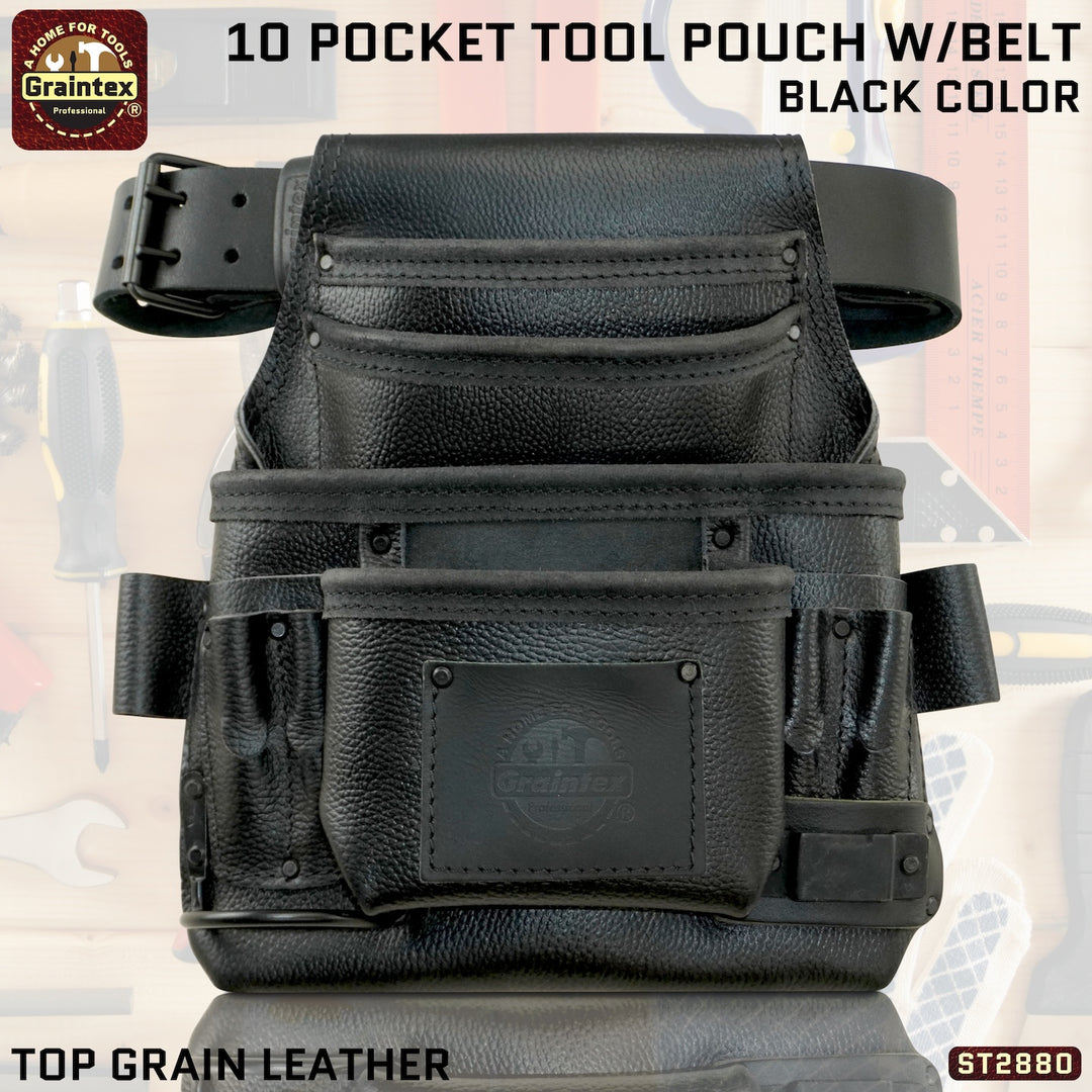 Dead On Electrician Tool Pouch ST2880 :: 10 Pocket Nail Tool Pouch