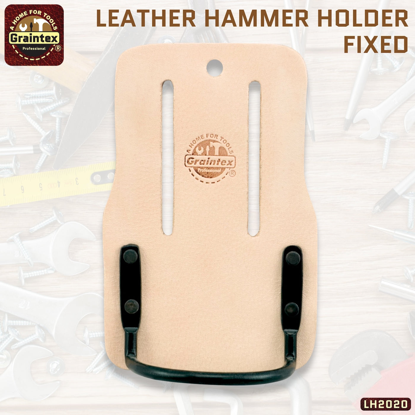 LH2020 :: LEATHER HAMMER HOLDER FIXED