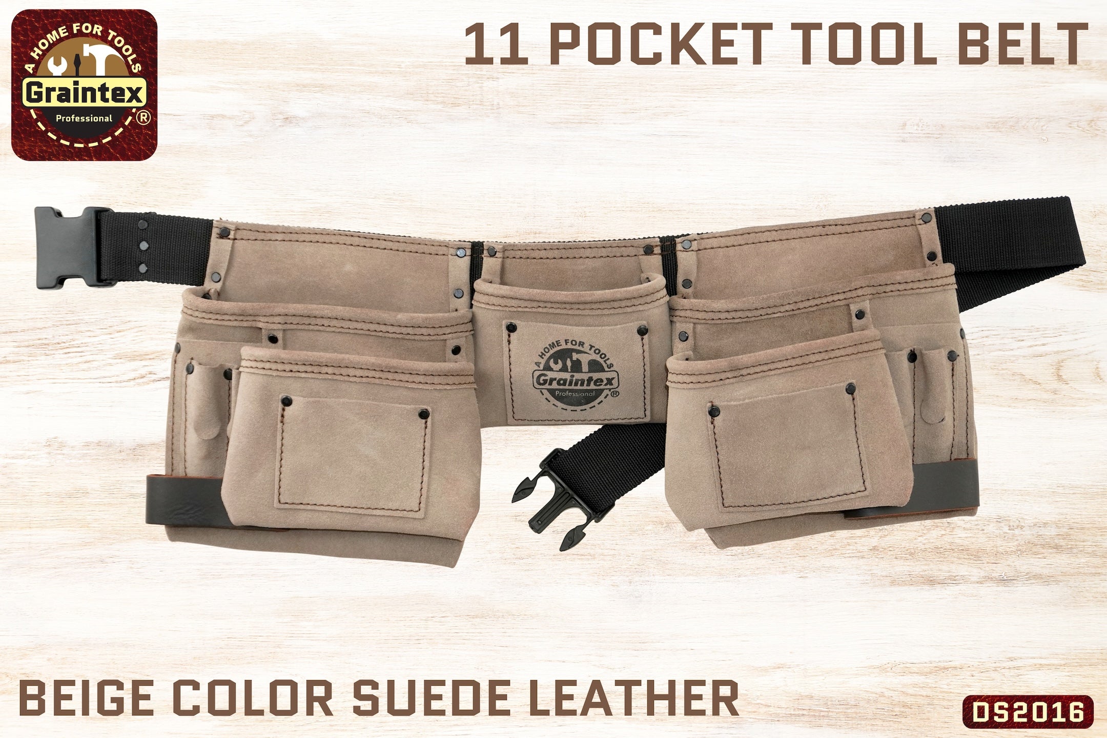 Born Tough Junior Suede Leather Tool Pouch – Belt Bag, ARI-KTB-01, Made In India