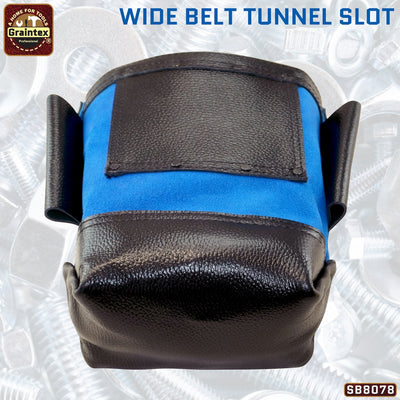 CB8078 :: Nut & Bolt Bag Royal Blue Color Premium Quality Suede Leather