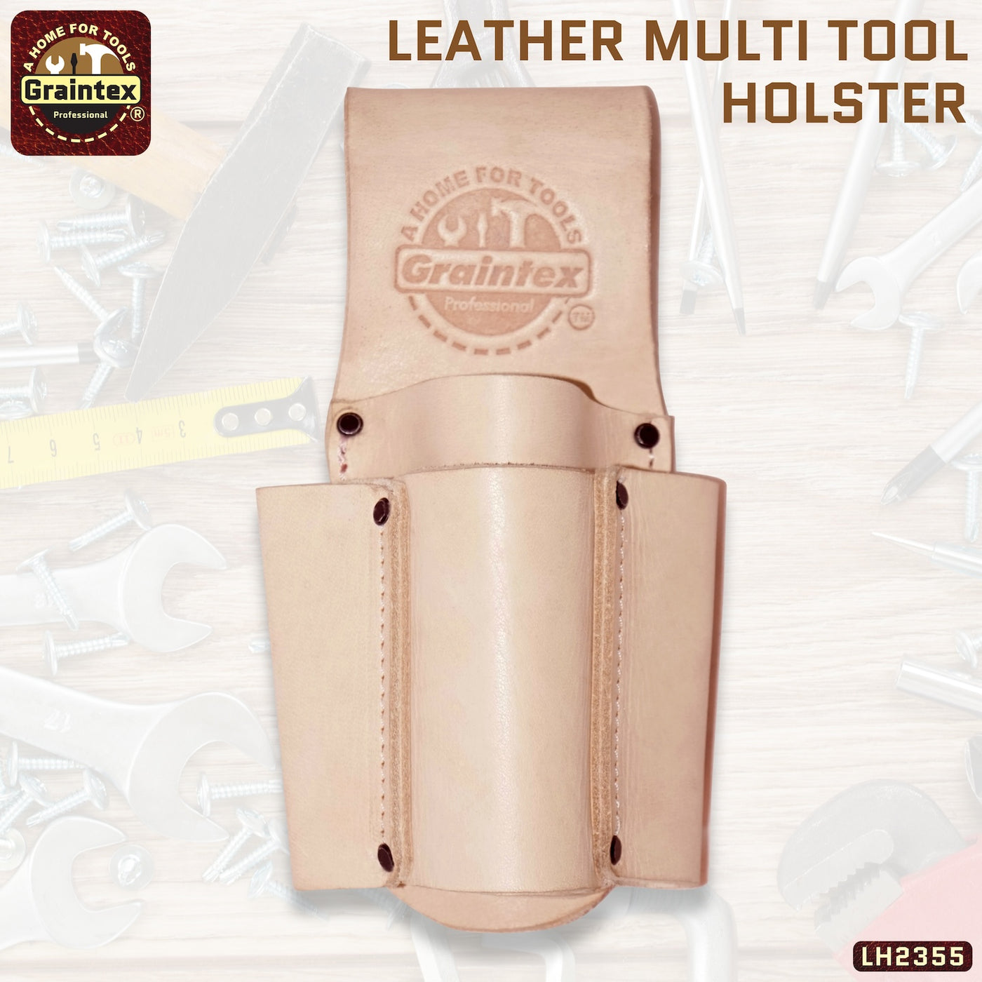 LH2355 :: LEATHER MULTI TOOL HOLSTER