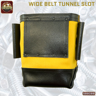 CB8088 :: Nut & Bolt Bag Yellow Color Premium Quality Suede Leather