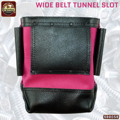 CB8058 :: Nut & Bolt Bag Pink Color Premium Quality Suede Leather