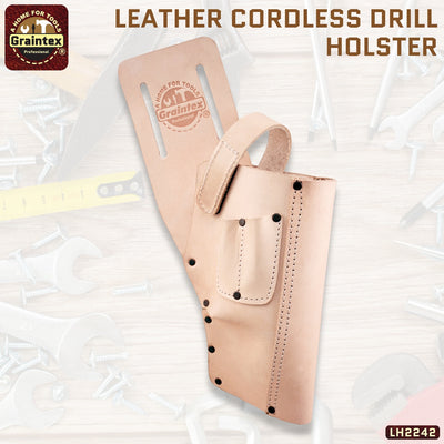 LH2242 :: LEATHER CORDLESS DRILL HOLSTER