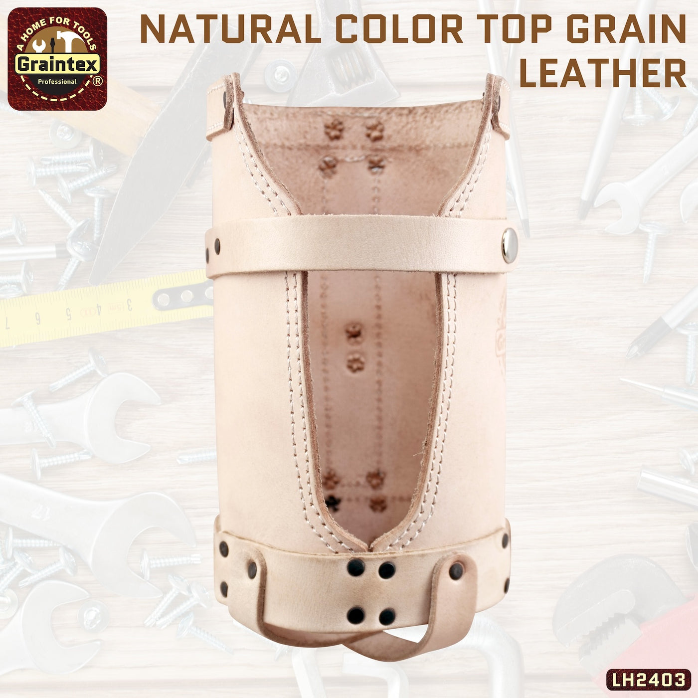 LH2403 :: LEATHER NAIL COIL HOLDER