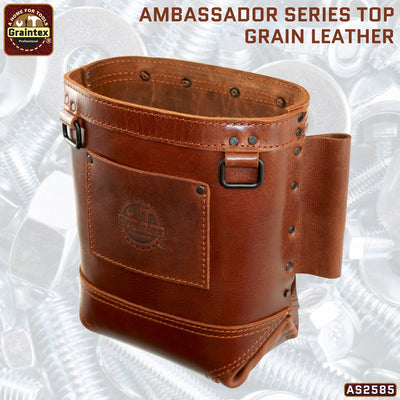 AS2585 :: Nut and Bolt Bag Ambassador Series Chestnut Brown Color Top Grain Leather