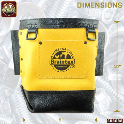 CB8088 :: Nut & Bolt Bag Yellow Color Premium Quality Suede Leather
