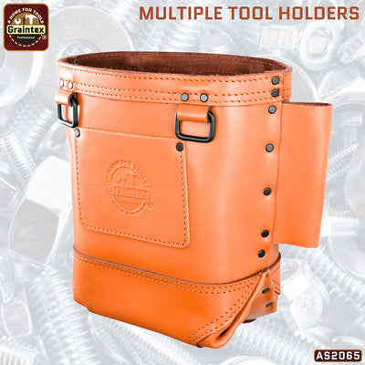 AS2065 :: Nut and Bolt Bag Ambassador Series Cognac Tan Color Top Grain Leather