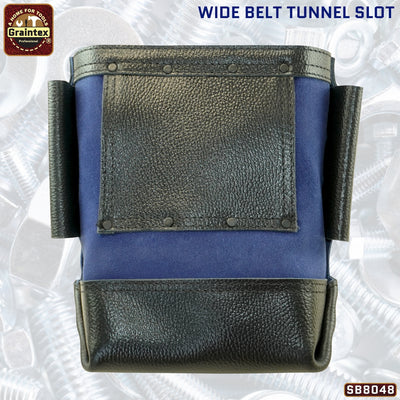 CB8048 :: Nut & Bolt Bag Navy Blue Color Premium Quality Suede Leather