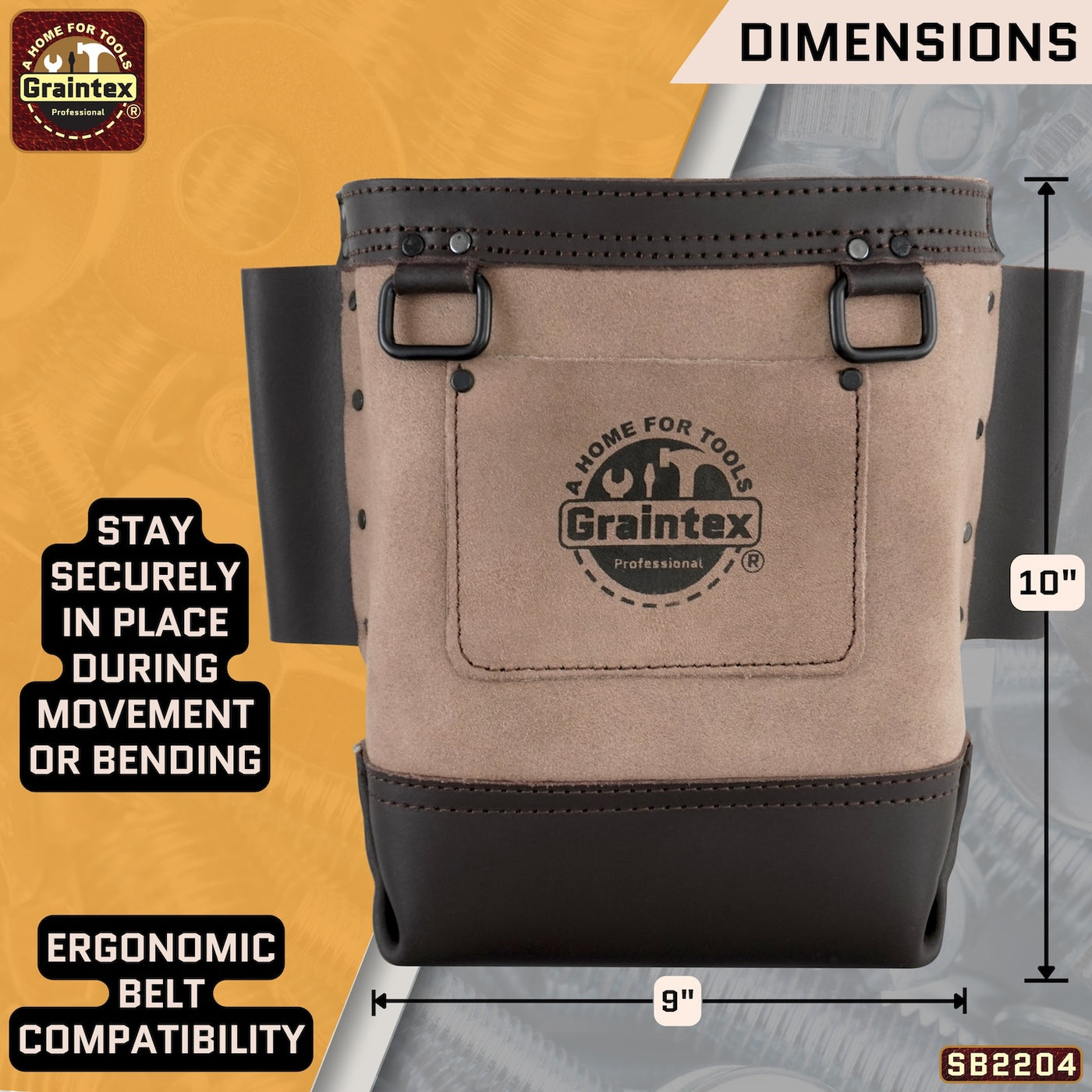 SB2204 :: Nut & Bolt Bag Beige Color Premium Quality Suede Leather