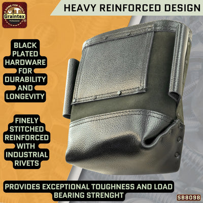 SB8098 :: Nut & Bolt Bag Hunter Green Color Premium Quality Suede Leather