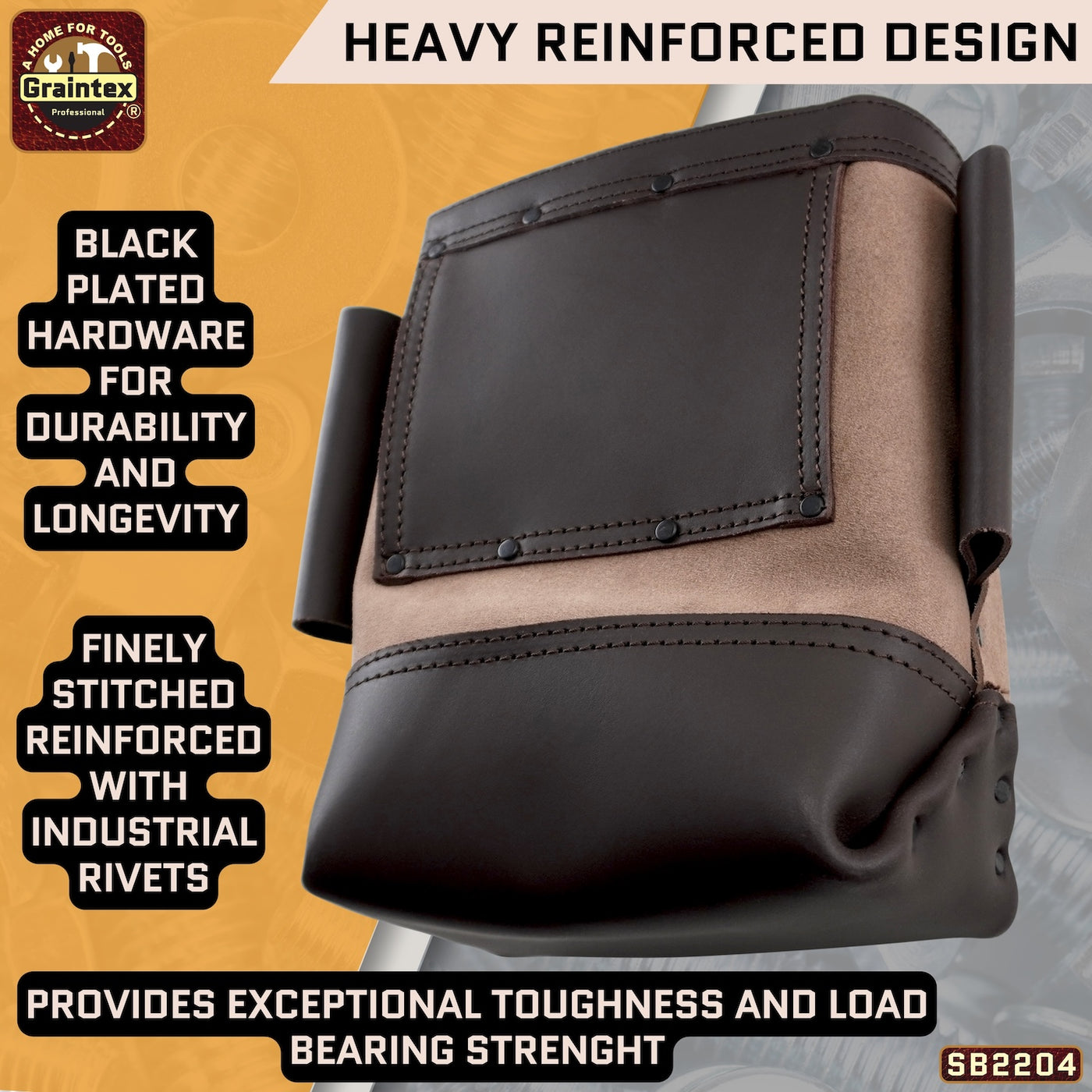 SB2204 :: Nut & Bolt Bag Beige Color Premium Quality Suede Leather