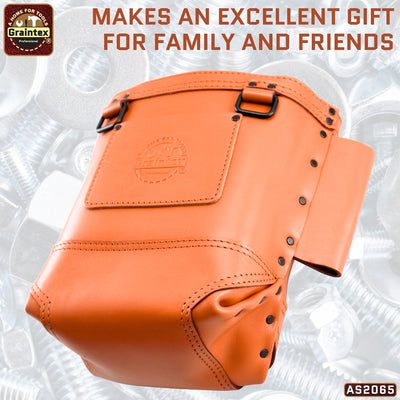 AS2065 :: Nut and Bolt Bag Ambassador Series Cognac Tan Color Top Grain Leather