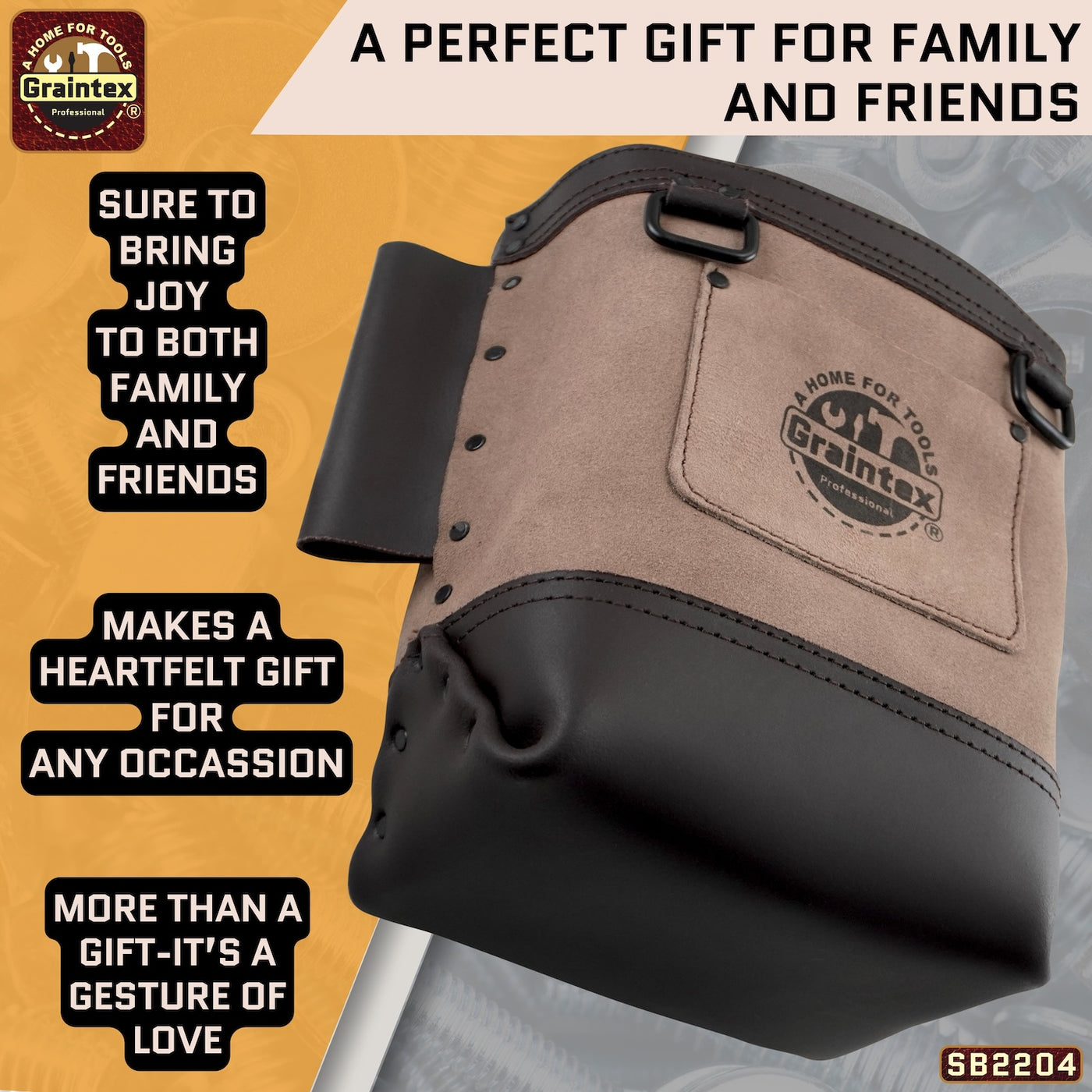 SB2204 :: Nut & Bolt Bag Beige Color Premium Quality Suede Leather