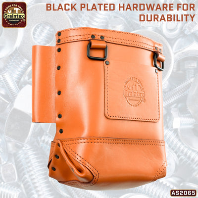 AS2065 :: Nut and Bolt Bag Ambassador Series Cognac Tan Color Top Grain Leather