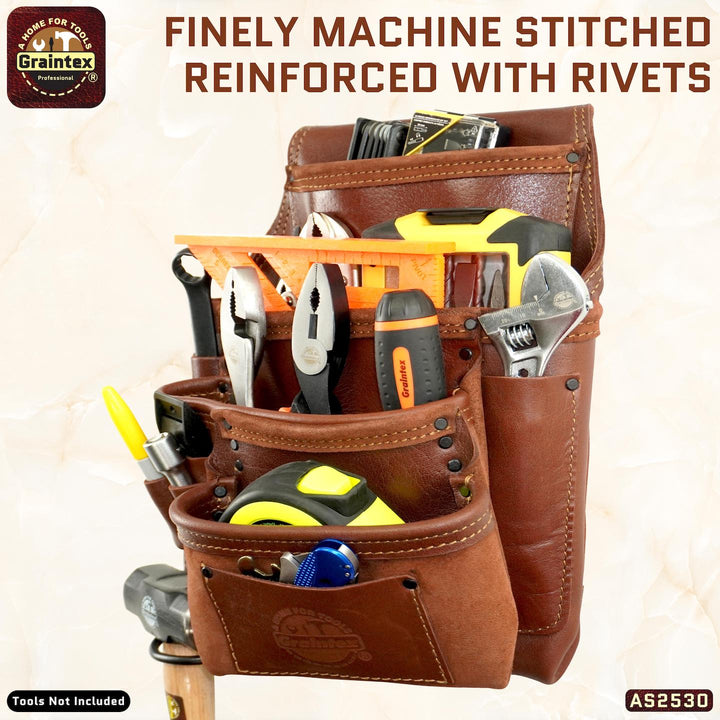 AS2530 :: 10 Pocket Right Handed Framer's Tool Pouch Ambassador