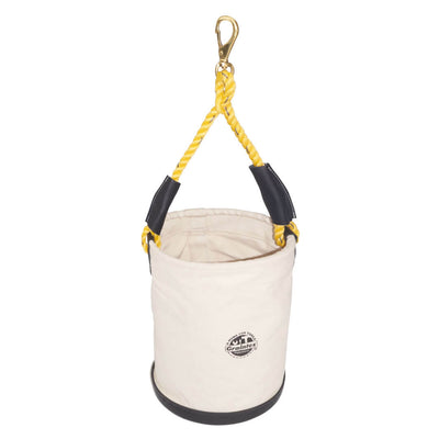 CB2127 :: Canvas Bucket With Hook Plastic Bottom 12”x16”