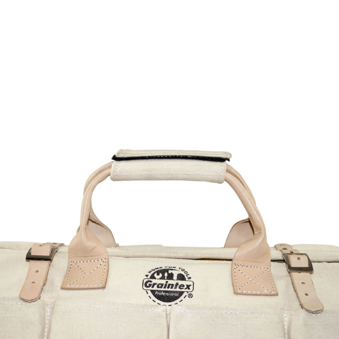 24 in. Canvas Tool Bag with Leather Bottom 24 in. Canvas Tool Bag with Leather Bottom
