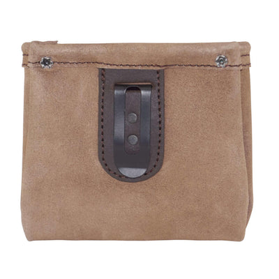 SS2190 :: Leather Nail Pouch Beige Color Suede Leather