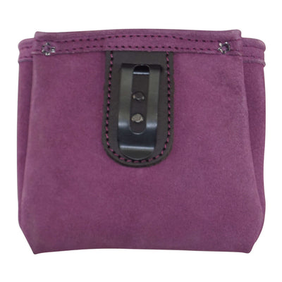 SS2282 :: Leather Nail Pouch Purple Color Suede Leather
