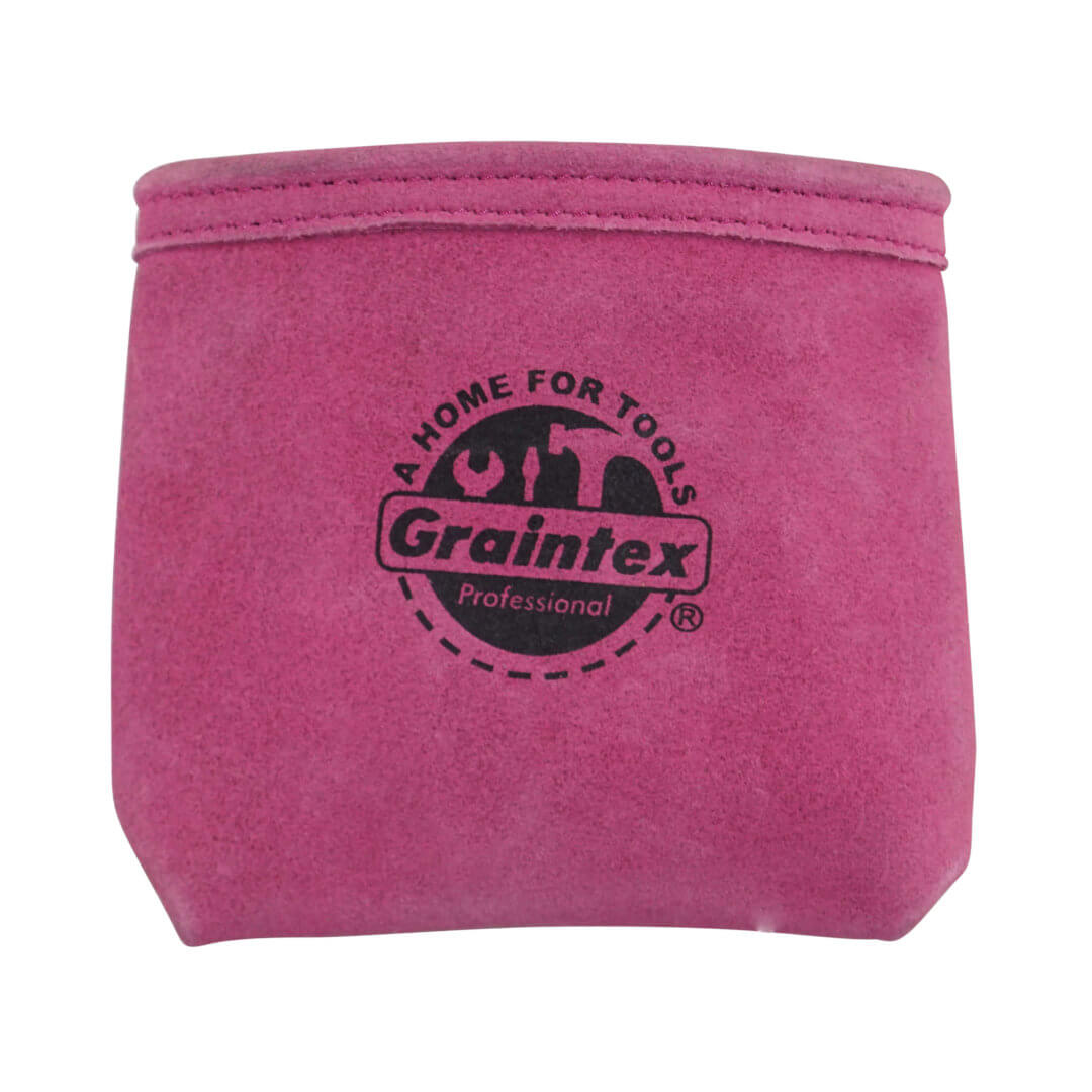 SS2294 :: Leather Nail Pouch Pink Color Suede Leather