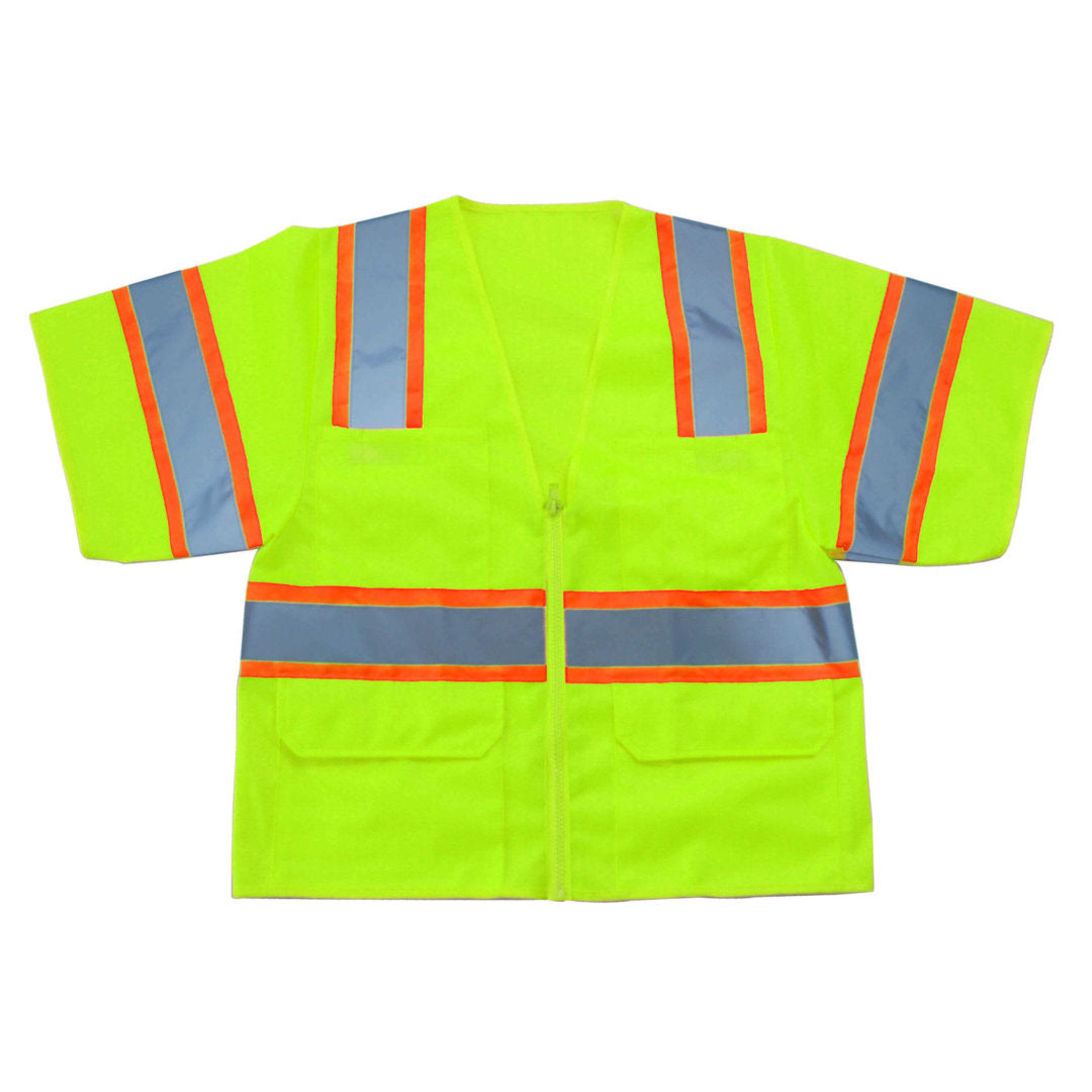 Class 3 Safety Vests Lime Green Color