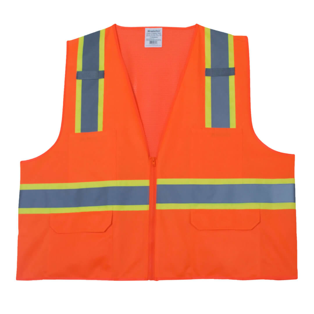 Class 2 Safety Vests Orange Color