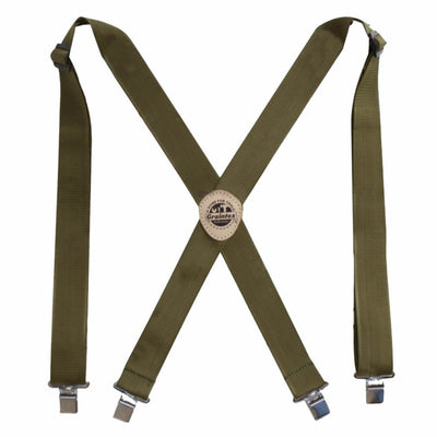 WS1483 :: Green Color Webbing Suspender
